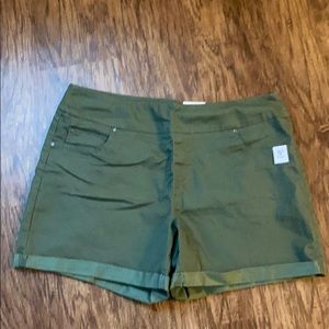 Green shorts